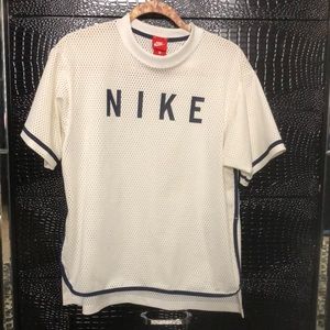 Nike Mesh Jersey. Navy and White. Size Large women’s.